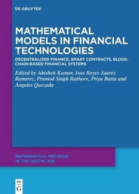 Enlarge image Cover: Mathematical Models in Financial Technologies - De Gruyter