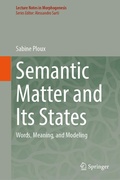Cover: Semantic Matter and Its States - Springer
