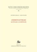 Cover: Aneddoti letterari - Edizioni Di Storia E Letteratura
