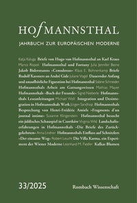 Enlarge image Cover: Hofmannsthal - Rombach Wissenschaft