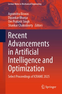 Enlarge image Cover: Recent Advancements in Artificial Intelligence and Optimization - Springer