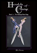 Cover: Heralds of Change (The Heritage Blood Saga, #1) - SquarePeg Books