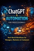 Cover: ChatGPT & Automation for Professionals: Real-World Workflows for Managers, Marketers & Freelancers (Future-Proof Your Career, #6) - NextStep Professional