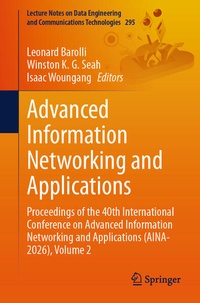 Enlarge image Cover: Advanced Information Networking and Applications - Springer