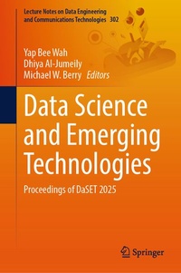 Enlarge image Cover: Data Science and Emerging Technologies - Springer
