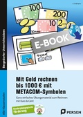 Cover: Mit Geld rechnen bis 1000 Euro mit METACOM-Symbolen - Persen Verlag