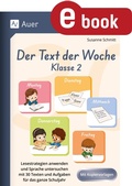 Cover: Der Text der Woche - Klasse 2 - Auer Verlag