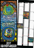 Cover: Hundertwasser Streifenkalender Art 2027 - W&ouml;rner Verlag
