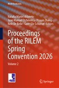Cover: Proceedings of the RILEM Spring Convention 2026 - Springer
