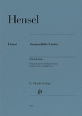 Cover: Fanny Hensel - Ausgew&auml;hlte Lieder - Henle, G&uuml;nter