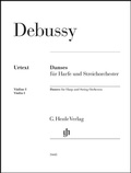 Cover: Claude Debussy - Danses f&uuml;r Harfe und Streichorchester - Henle, G&uuml;nter