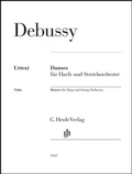 Cover: Claude Debussy - Danses f&uuml;r Harfe und Streichorchester - Henle, G&uuml;nter