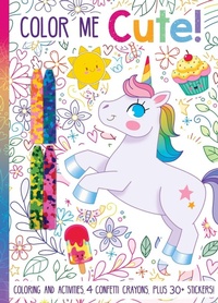 Enlarge image Cover: Color Me Cute! With Confetti Crayons and Stickers - Silver Dolphin Books