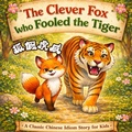 Cover: The Clever Fox Who Fooled the Tiger - Chinese-English Bilingual Children's Book