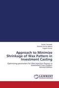 Cover: Approach to Minimize Shrinkage of Wax Pattern in Investment Casting - LAP Lambert Academic Publishing