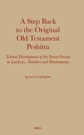 Cover: A Step Back to the Original Old Testament Peshitta - Brill