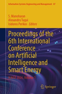 Enlarge image Cover: Proceedings of the 6th International Conference on Artificial Intelligence and Smart Energy - Springer