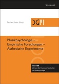 Cover: Musikpsychologie - Empirische Forschungen - &Auml;sthetische Experimente - Waxmann
