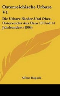 Abbildung von: Osterreichische Urbare V1 - Kessinger Publishing