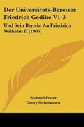 Cover: Der Universitats-Bereiser Friedrich Gedike V1-3 - Kessinger Publishing