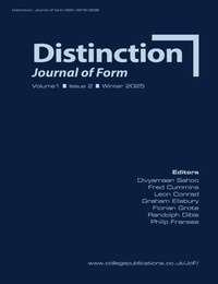 Enlarge image Cover: Distinction. Journal of Form. Volume 1, Issue 2, Winter 2025 - College Publications