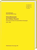 Bild: Schreibkalender der Fr&uuml;hen Neuzeit - Harrassowitz Verlag