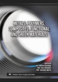 Enlarge image Cover: Metals, Polymers, Composites, Functional and Green Materials - Trans Tech Publications Ltd
