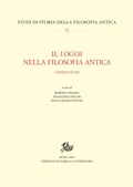 Cover: Il logos nella filosofia antica - Edizioni Di Storia E Letteratura
