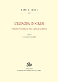 Cover: L'Europa in crisi - Edizioni Di Storia E Letteratura