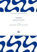Cover: Pasolini - Edizioni Di Storia E Letteratura