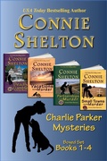Cover: Charlie Parker Mysteries Boxed Set (Books 1-4) - Secret Staircase Books