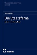 Cover: Die Staatsferne der Presse - Nomos