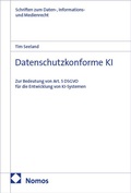Cover: Datenschutzkonforme KI - Nomos