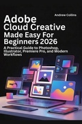 Cover: Adobe Creative Cloud Made Easy for Beginners 2026 - Andrew Collins