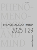 Cover: Phenomenology and Mind 29 - Rosenberg & Sellier