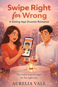 Cover: Swipe Right For Wrong (Starting Over Series, #1) - Aurelia Vale