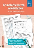 Cover: Grundrechenarten wiederholen in der Sekundarstufe I - Verlag an der Ruhr