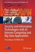 Cover: Security and Information Technologies with AI, Internet Computing and Big-Data Applications - Springer