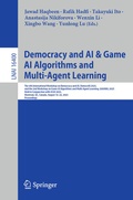 Cover: Democracy and AI & Game AI Algorithms and Multi-Agent Learning - Springer