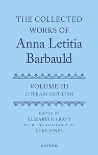 Enlarge image Cover: The Collected Works of Anna Letitia Barbauld: Volume 3 - Oxford University Press