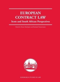 Enlarge image Cover: European Contract Law - Edinburgh Studies in Law