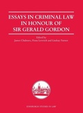 Cover: Essays in Criminal Law in Honour of Sir Gerald Gordon - Edinburgh University Press