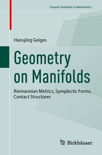 Enlarge image Cover: Geometry on Manifolds - Birkhäuser