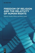 Cover: Freedom of Religion and the Relativity of Human Rights - De Gruyter