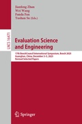 Cover: Evaluation Science and Engineering - Springer