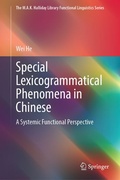 Cover: Special Lexicogrammatical Phenomena in Chinese - Springer