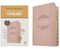 Cover: Biblia Letra S&uacute;per Gigante Ntv, Con Filament (Sentipiel, Rosado P&aacute;lido, &Iacute;ndice, Letra Roja) - Tyndale House Publishers