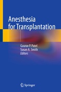 Cover: Anesthesia for Transplantation - Springer