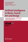 Cover: Artificial Intelligence in Music, Sound, Art and Design - Springer