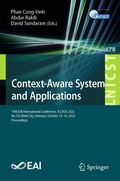 Cover: Context-Aware Systems and Applications - Springer